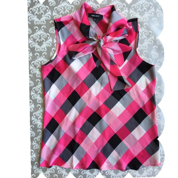 Nine West Tops - 🌸🌸Nine West Tie Neck Blouse